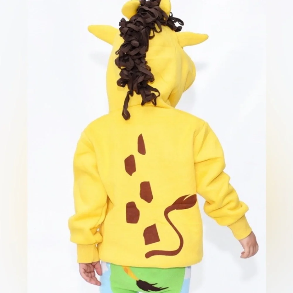 Doodlepants Giraffe 3D Hoodie size 3T - Picture 5 of 6